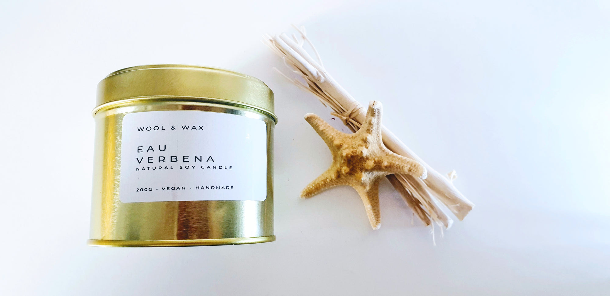 Eau Verbena Gold Travel Candle